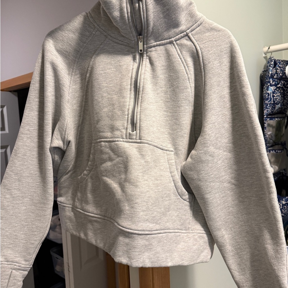 Gray Women's Half-Zip Sweater